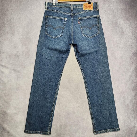 Levi's Other - Levis 505 Jeans Mens 34x30 Blue Denim Straight Leg Regular Fit Classic Zip Fly‎